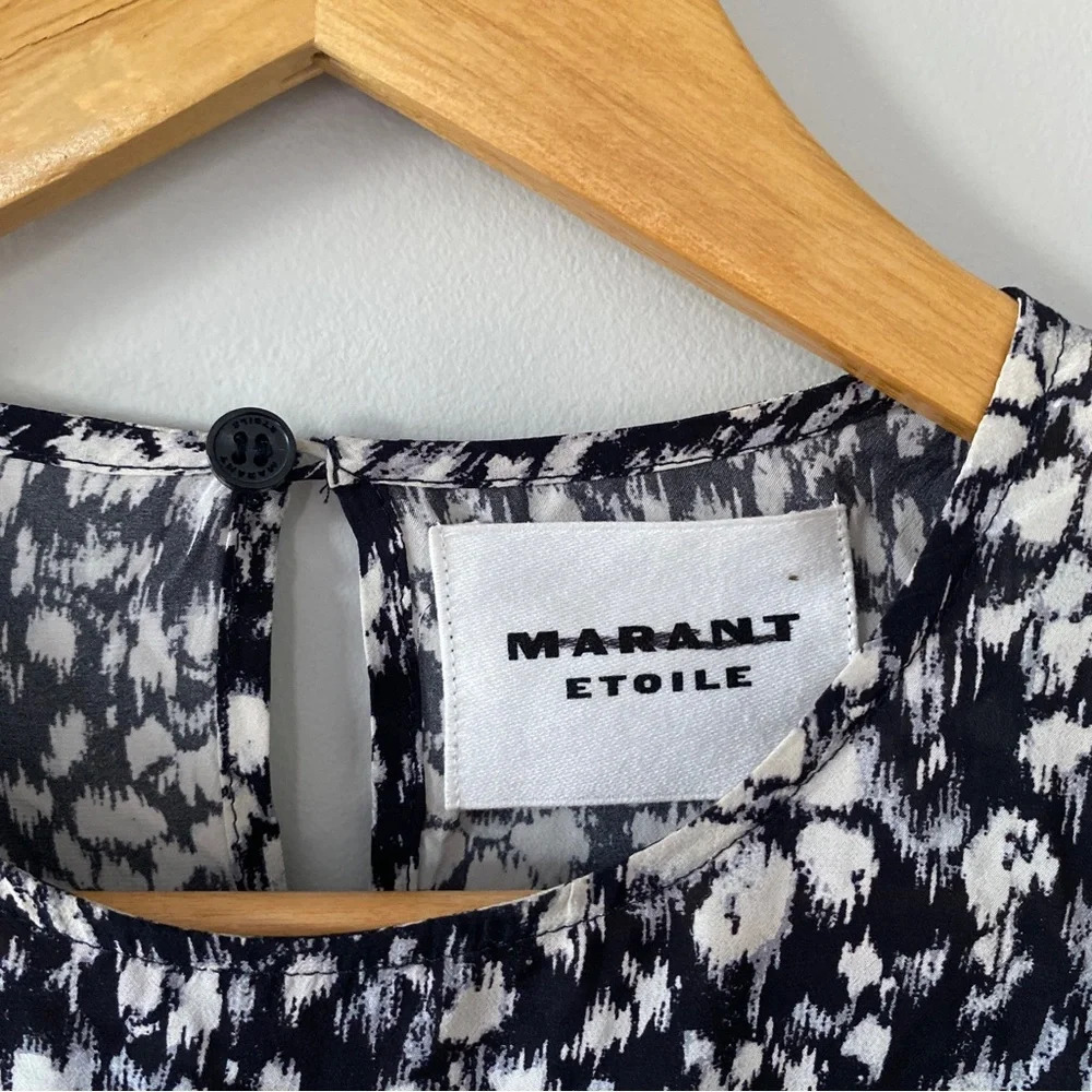 Isabel Marant Étoile Dulce Knotted Floral Dress Size 40 / US 8 - Picture 9 of 13